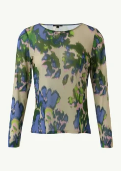 Longsleeve aus Mesh-Comma Clearance