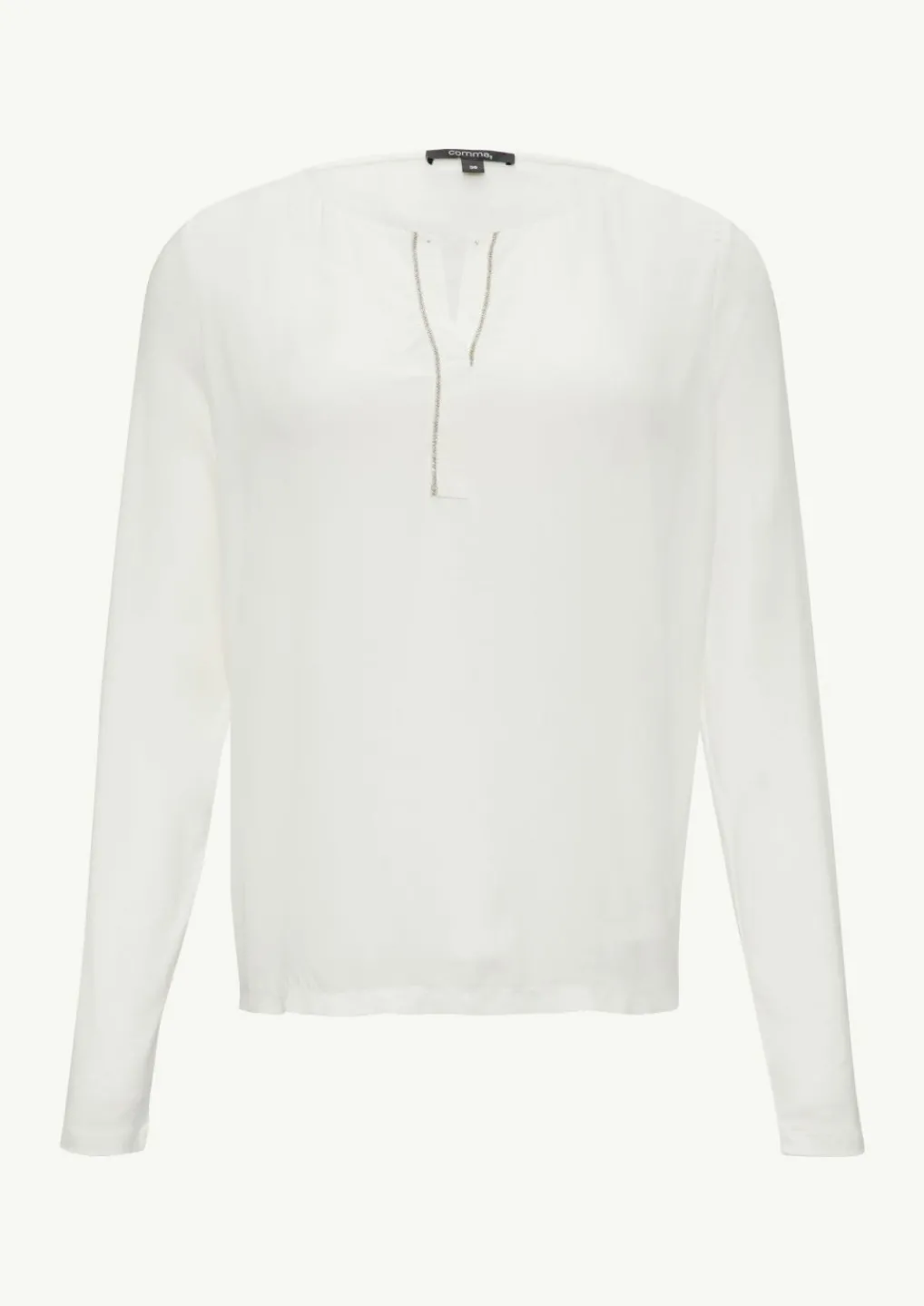 Longsleeve im Fabricmix mit Schmuck-Detail-Comma Online
