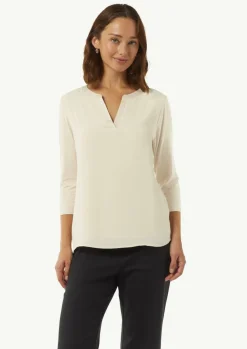 Longsleeve im Fabricmix mit Tunika-Ausschnitt-Comma Discount