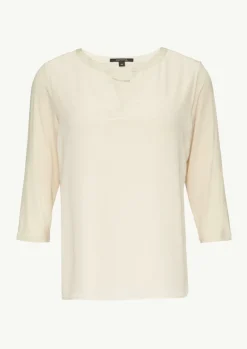 Longsleeve im Fabricmix mit Tunika-Ausschnitt-Comma Discount