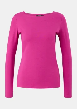 Longsleeve mit eckigem Ausschnitt-Comma Outlet