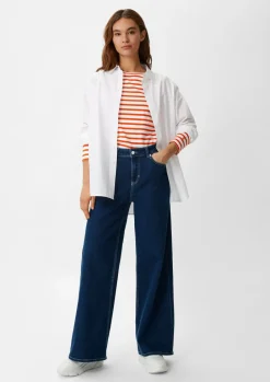 Longsleeve mit Querstreifen-Comma Hot