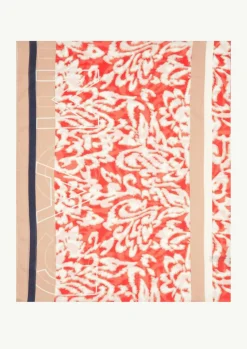 Loop-Schal aus Baumwolle mit All-over-Print-Comma Fashion