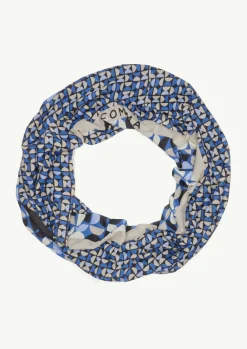 Loop-Schal mit All-over-Print-Comma Discount