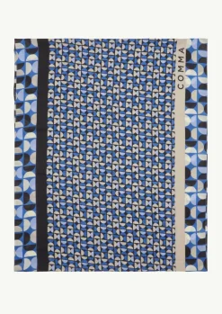 Loop-Schal mit All-over-Print-Comma Discount