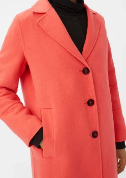 Loose Fit Mantel aus Doubleface-Comma Discount