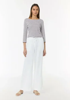 Loose: Weite Hose aus Leinenmix-Comma Sale