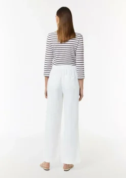 Loose: Weite Hose aus Leinenmix-Comma Sale