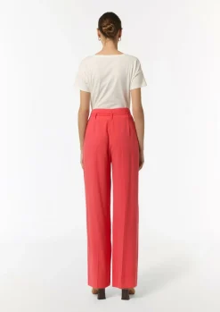 Loose: Weite Hose aus Piqué-Comma Fashion