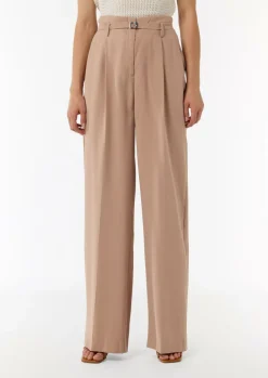 Loose: Weite Hose aus Piqué-Comma Hot