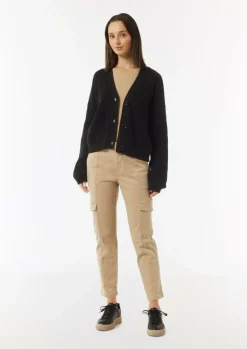 Lässige Strickjacke mit voluminösen Ärmeln-Comma Online