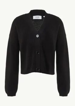 Lässige Strickjacke mit voluminösen Ärmeln-Comma Online