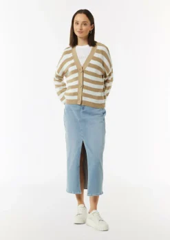 Lässige Strickjacke mit voluminösen Ärmeln-Comma Online
