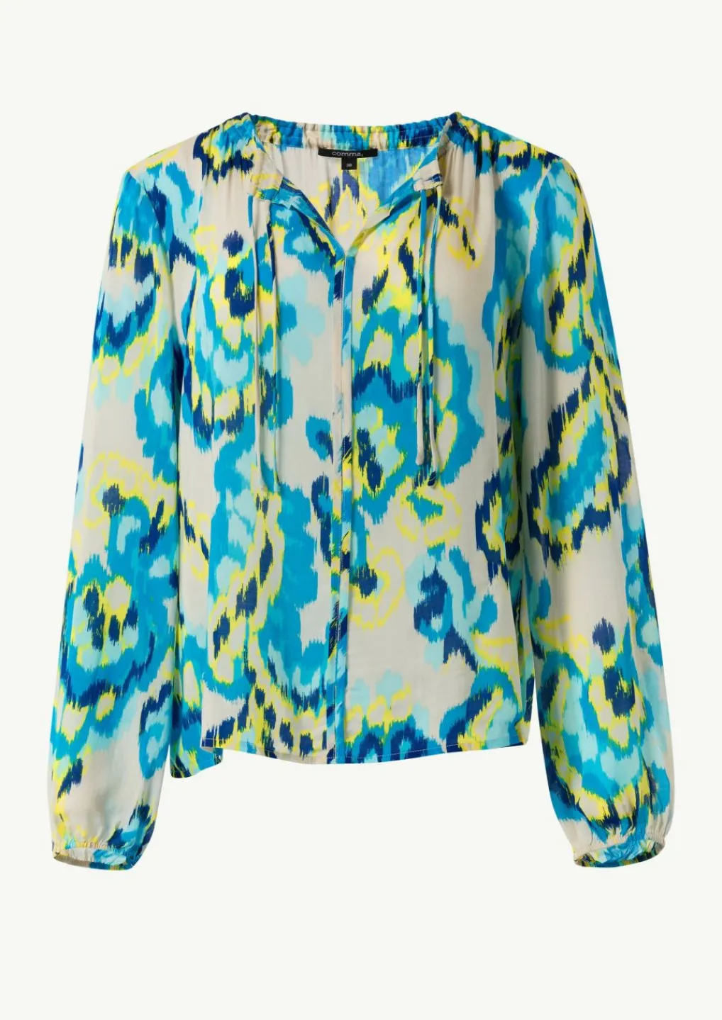 Luftige Viskosebluse mit All-over-Print im Relaxed Fit-Comma Outlet