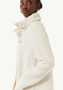 Mantel aus Bouclé-Satin-Mix-Comma Clearance