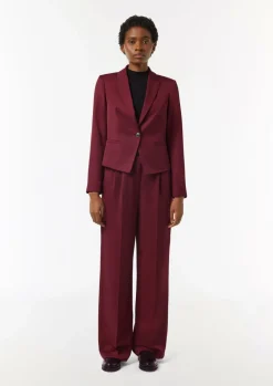 Marlenehose mit Bundfalten-Comma Discount