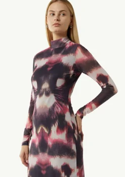 Mesh-Kleid in Midi-Länge-Comma Fashion