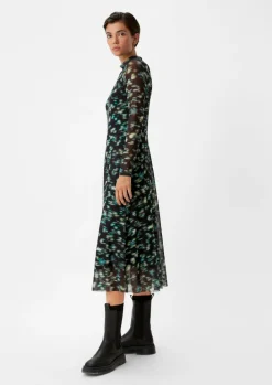 Meshkleid mit Stehkragen-Comma Online