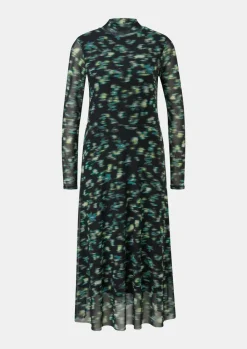 Meshkleid mit Stehkragen-Comma Online