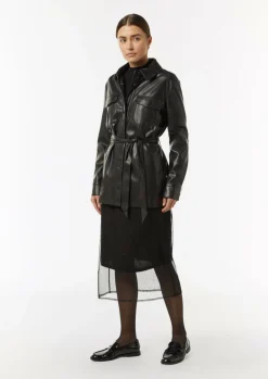 Mesh-Rock mit Metallic-Effekt und kurzem Futter-Comma Sale