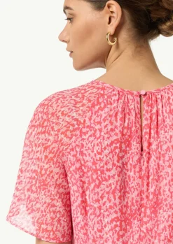 Midikleid aus Chiffon-Comma Discount