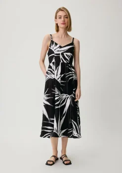 Midikleid aus Leinen-Comma Online