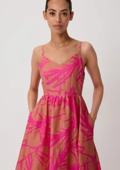 Midikleid aus Leinen-Comma Online