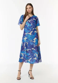 Midi-Kleid aus Webware-Comma Outlet
