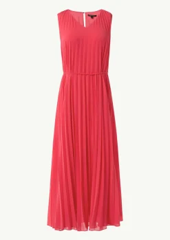 Midikleid mit Plisseefalten-Comma Outlet