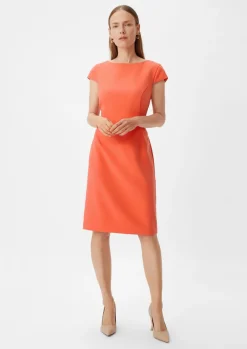Midi Kleid mit Teilungsnähten-Comma Sale
