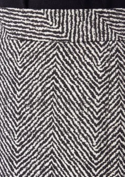Midirock aus Jacquard mit Schlitz-Comma Sale
