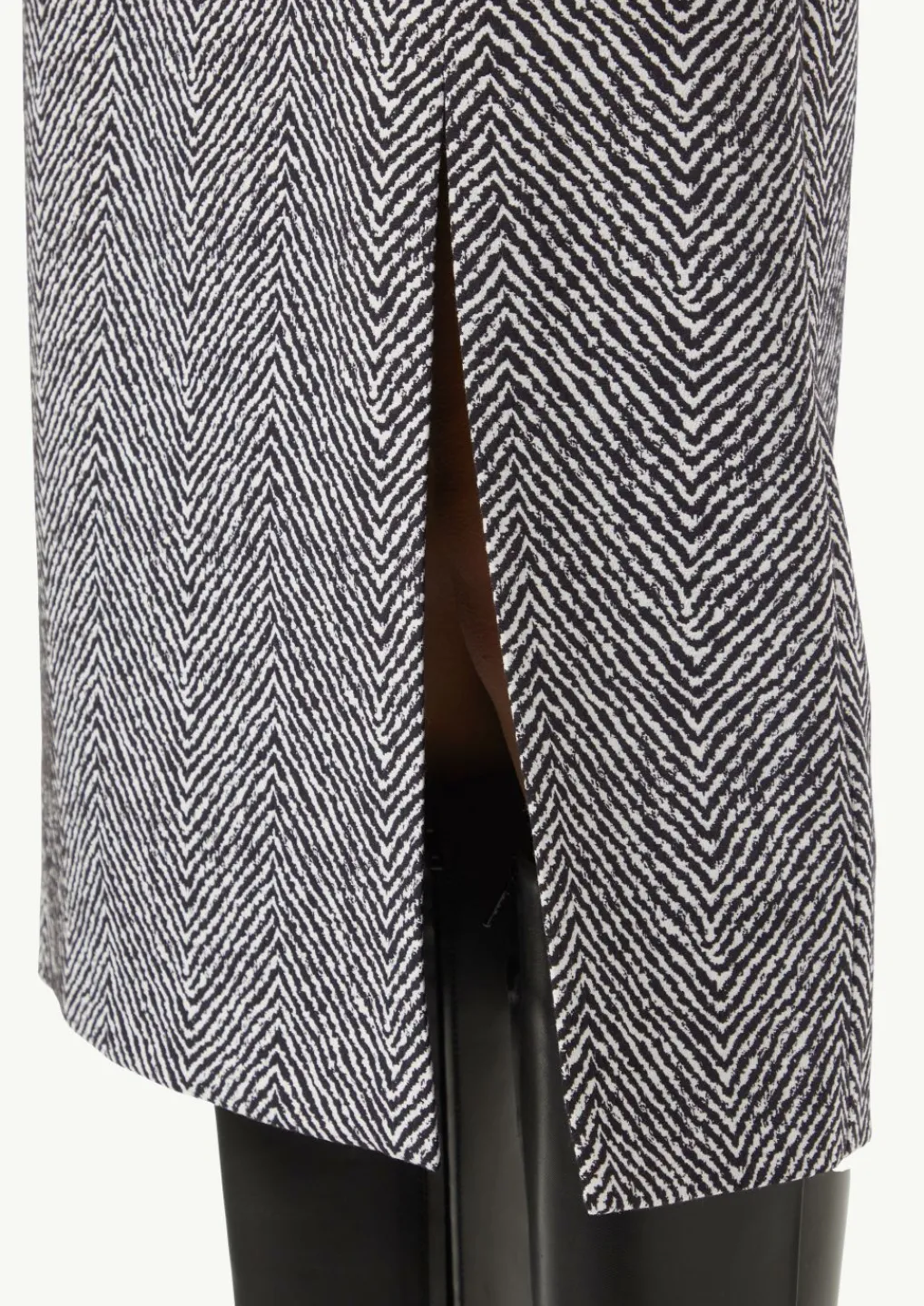 Midirock aus Jacquard mit Schlitz-Comma Sale