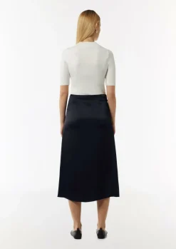 Midi-Rock aus Satin-Comma Fashion