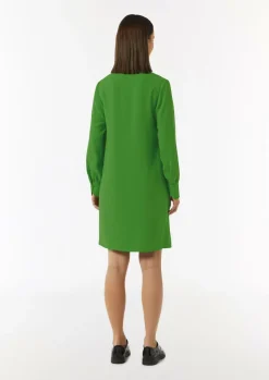 Minikleid aus Crêpe mit Tunika-Ausschnitt-Comma Online