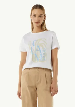 Modisches T-Shirt mit Frontprint-Comma Hot
