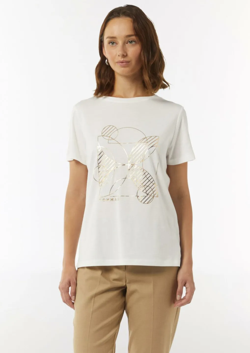 Modisches T-Shirt mit Frontprint-Comma Sale