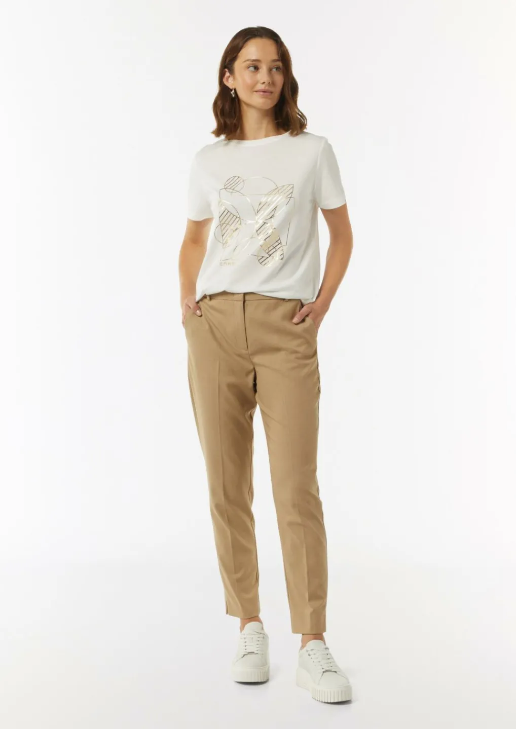Modisches T-Shirt mit Frontprint-Comma Sale