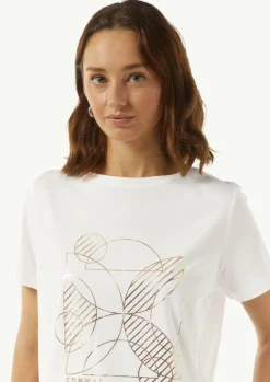 Modisches T-Shirt mit Frontprint-Comma Sale