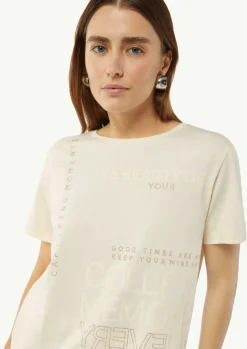 Modisches T-Shirt mit Schriftprint-Comma New