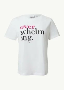 Modisches T-Shirt mit Schriftprint-Comma Fashion