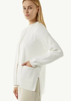 Offene Strickjacke mit Schmuck-Detail-Comma Hot