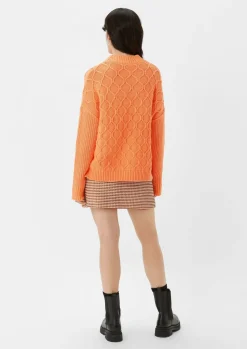 Oversized Grobstrickpullover aus Baumwollmix-Comma New