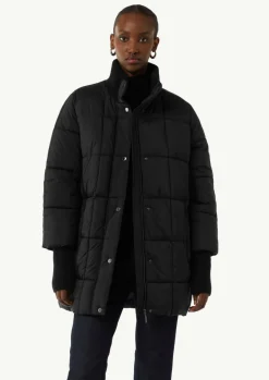 Oversized Steppjacke mit Ripp-Details-Comma Hot