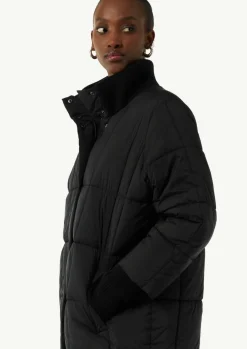Oversized Steppjacke mit Ripp-Details-Comma Hot