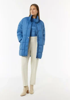 Oversized Steppjacke mit Ripp-Details-Comma Online
