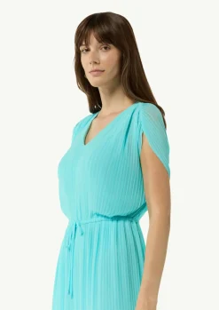 Plissee-Jumpsuit mit V-Ausschnitt-Comma Sale