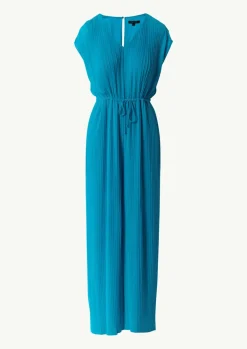 Plissee-Jumpsuit mit V-Ausschnitt-Comma Online