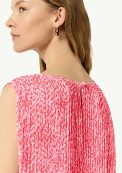 Plissierte Chiffonbluse-Comma New
