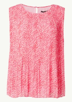 Plissierte Chiffonbluse-Comma New