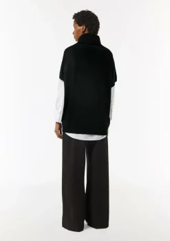 Poncho aus Viskosemix mit Rollkragen-Comma New